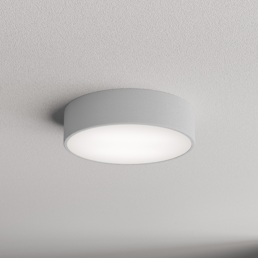 Taklampa med sensor CLEO 2xE27/24W/230V d. 30 cm grå