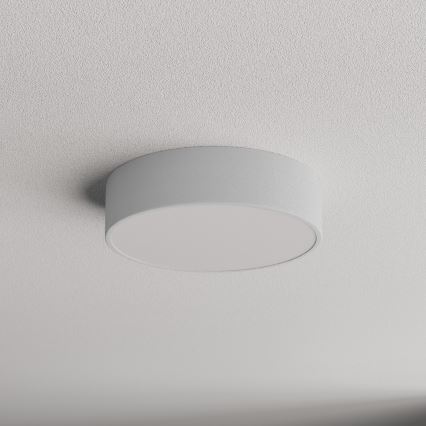 Taklampa med sensor CLEO 2xE27/24W/230V d. 30 cm grå