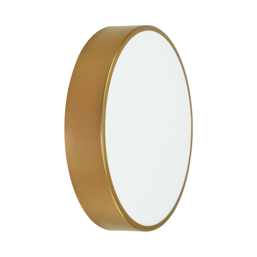 Taklampa med sensor CLEO 3xE27/24W/230V d. 40 cm guld
