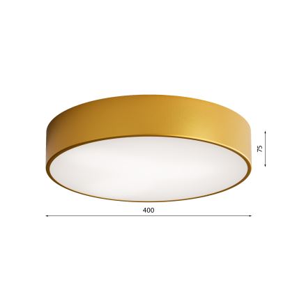 Taklampa med sensor CLEO 3xE27/24W/230V d. 40 cm guld