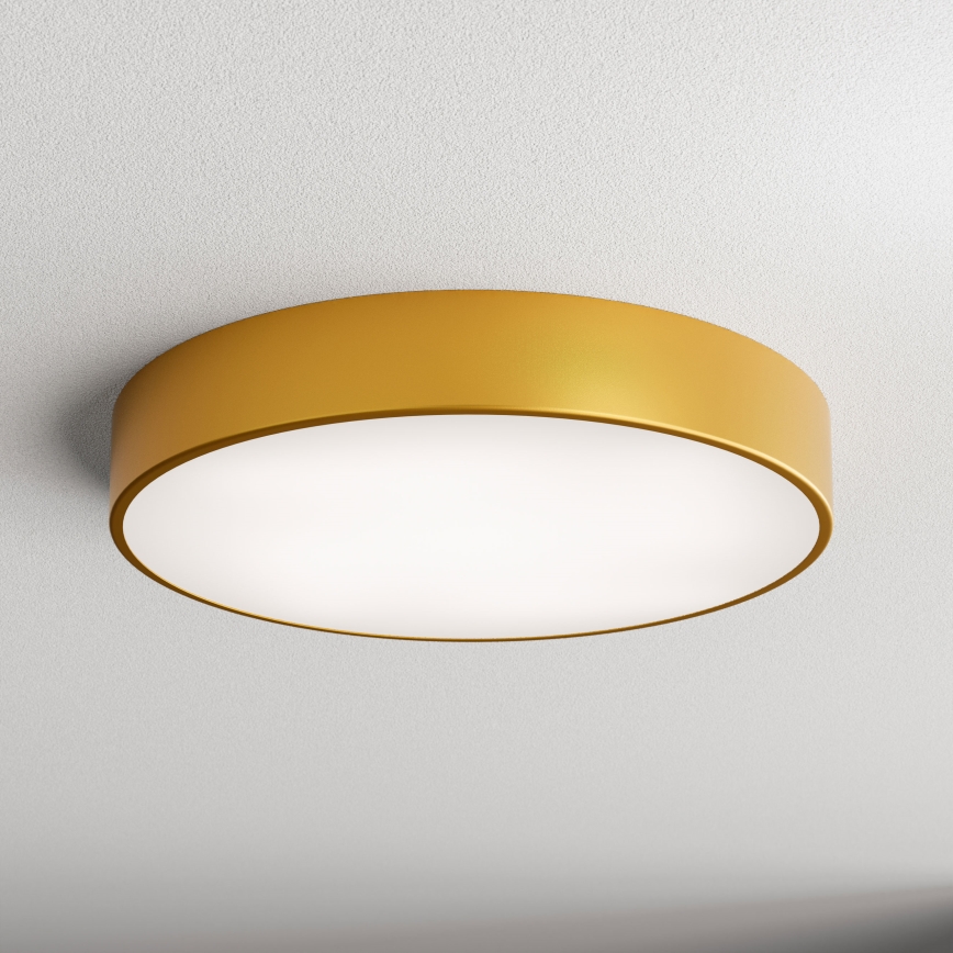 Taklampa med sensor CLEO 4xE27/24W/230V d. 50 cm guld