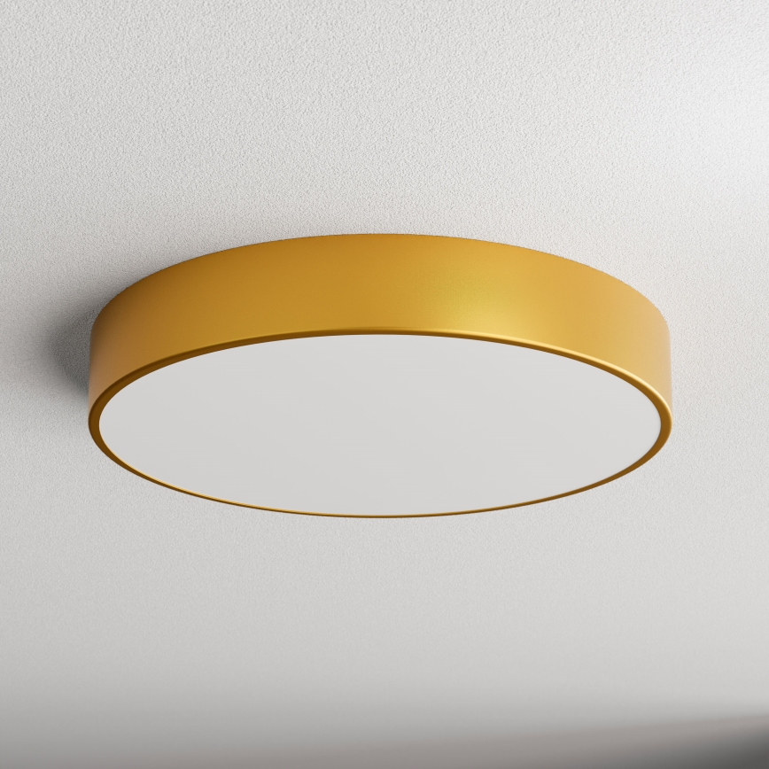 Taklampa med sensor CLEO 4xE27/24W/230V d. 50 cm guld