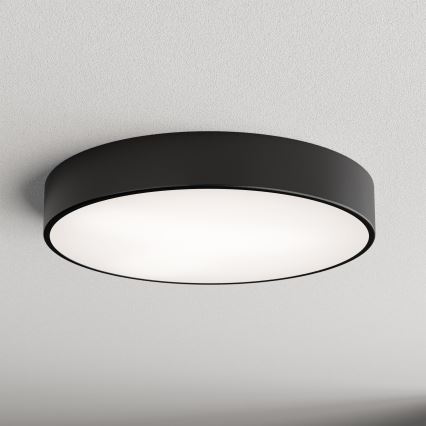 Taklampa med sensor CLEO 4xE27/24W/230V d. 50 cm svart