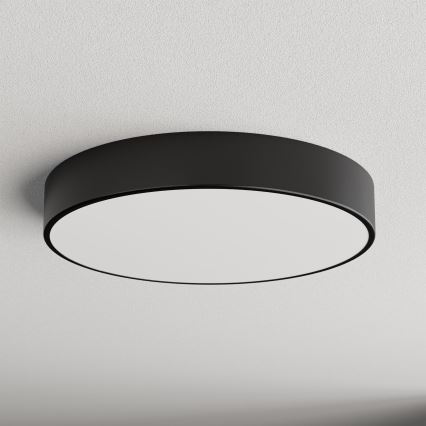 Taklampa med sensor CLEO 4xE27/24W/230V d. 50 cm svart
