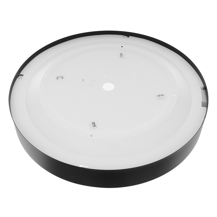 Taklampa med sensor CLEO 4xE27/24W/230V d. 50 cm svart