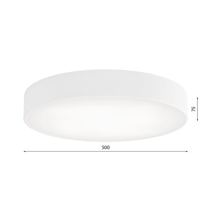 Taklampa med sensor CLEO 4xE27/24W/230V d. 50 cm vit