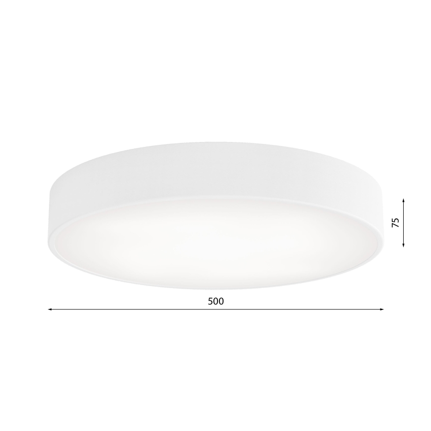 Taklampa med sensor CLEO 4xE27/24W/230V d. 50 cm vit