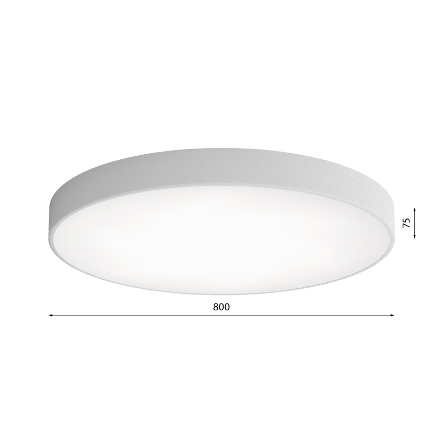 Taklampa med sensor CLEO 6xE27/24W/230V d. 80 cm grå