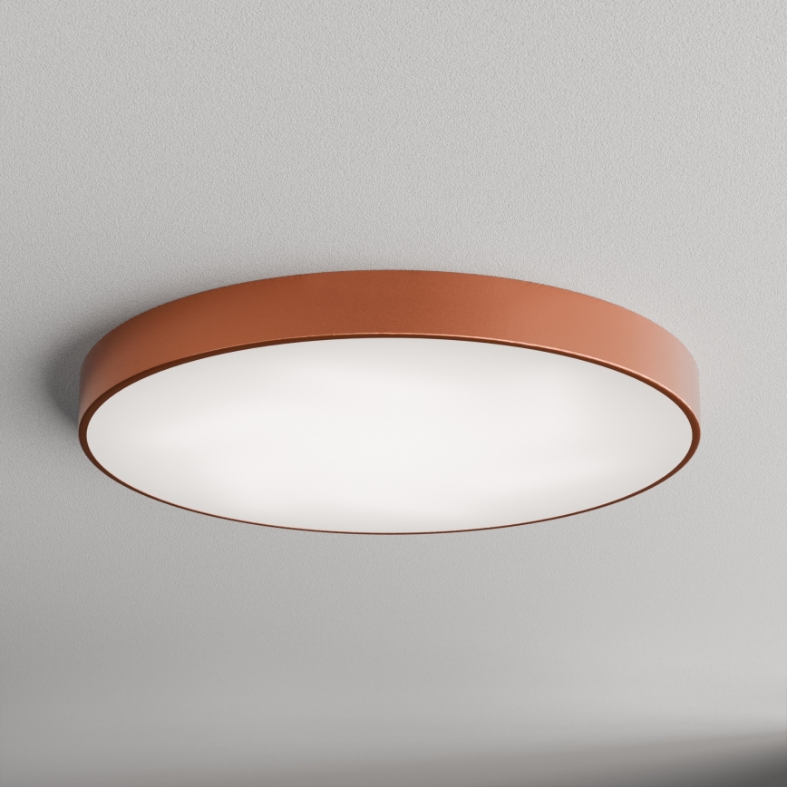 Taklampa med sensor CLEO 6xE27/24W/230V d. 80 cm koppar