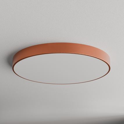 Taklampa med sensor CLEO 6xE27/24W/230V d. 80 cm koppar