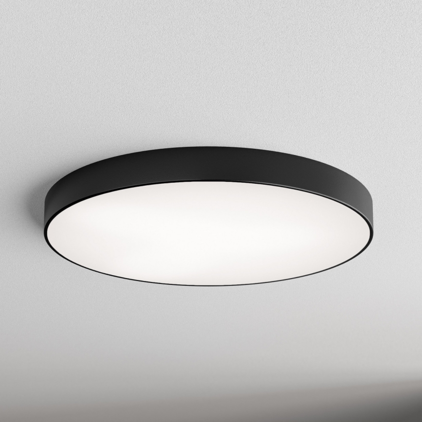 Taklampa med sensor CLEO 6xE27/24W/230V d. 80 cm svart