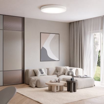 Taklampa med sensor CLEO 6xE27/24W/230V d. 80 cm vit