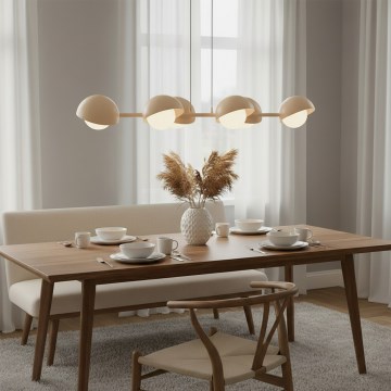 Taklampa med sladd BOOM 6xG9/8W/230V beige