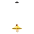 Taklampa med snöre MANAVGAT 1xE27/40W/230V gul/brun