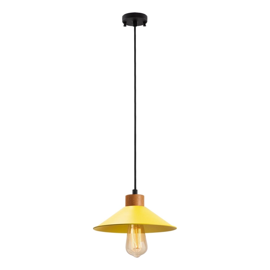 Taklampa med snöre MANAVGAT 1xE27/40W/230V gul/brun