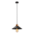 Taklampa med snöre MANAVGAT 1xE27/40W/230V svart/brun