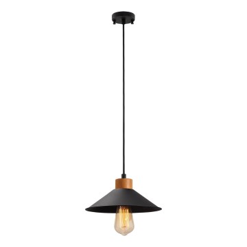 Taklampa med snöre MANAVGAT 1xE27/40W/230V svart/brun