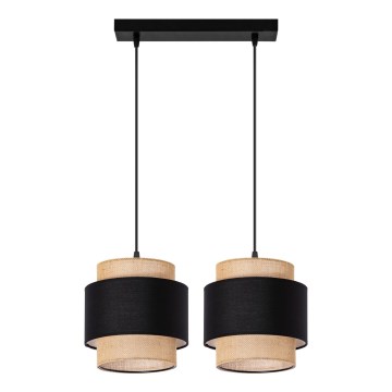 Taklampa med vajer 2xE27/60W/230V beige