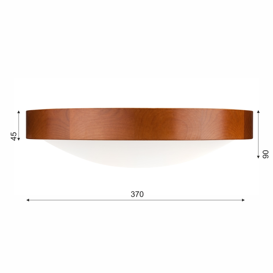 Taklampa MEDA 2xE27/60W/230V tall - FSC certifierade