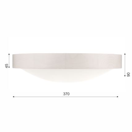 Taklampa MEDA 2xE27/60W/230V tall