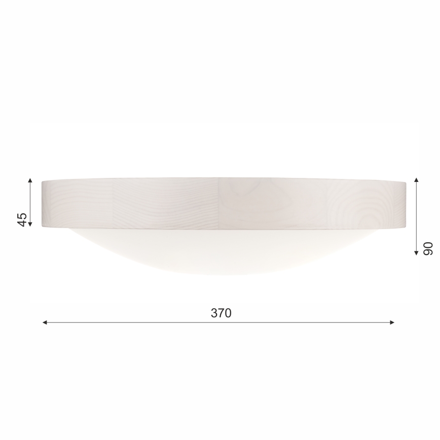 Taklampa MEDA 2xE27/60W/230V tall