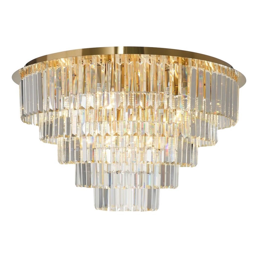 Taklampa MILANO 12xE14/40W/230V guld