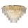 Taklampa MILANO 12xE14/40W/230V guld