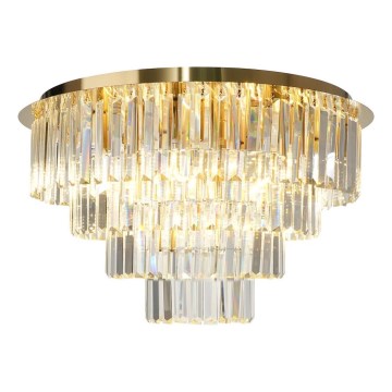 Taklampa MILANO 9xE14/40W/230V guld