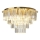 Taklampa MILANO 9xE14/40W/230V guld