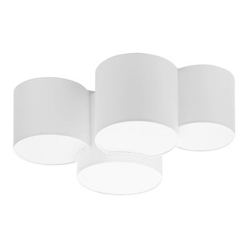 Taklampa  MONA 4xE27/15W/230V vit 