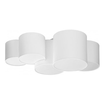 Taklampa  MONA 5xE27/15W/230V vit 