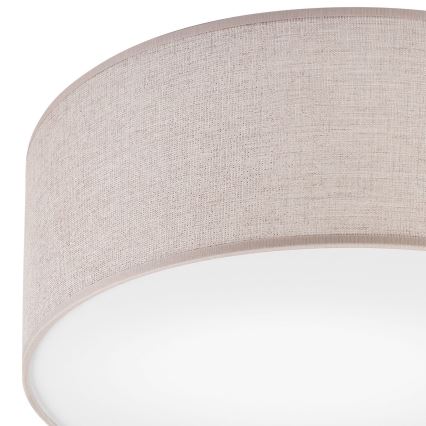 Taklampa MONTE 1xE27/60W/230V diameter 35 cm beige