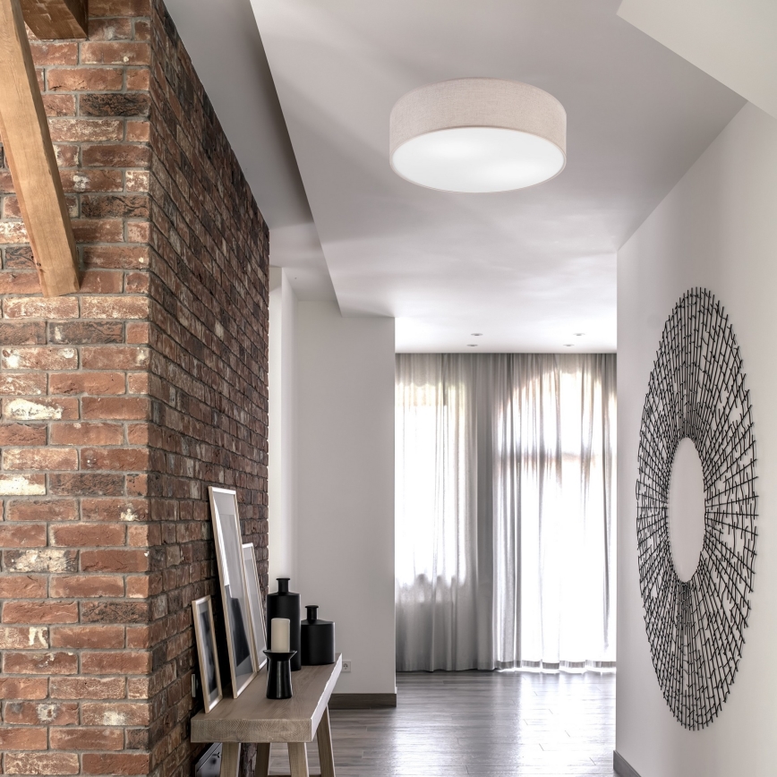 Taklampa MONTE 2xE27/60W/230V beige