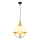 Taklampa MONZA 1xE27/40W/230V Ø 30 cm kräm/guld