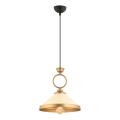 Taklampa MONZA 1xE27/40W/230V Ø 30 cm krämfärgad/brons