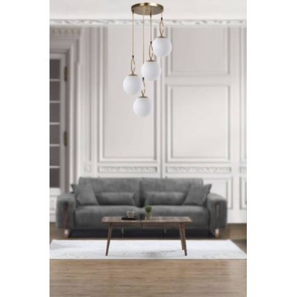 Taklampa på kabel MORINO 4xE27/60W/230V