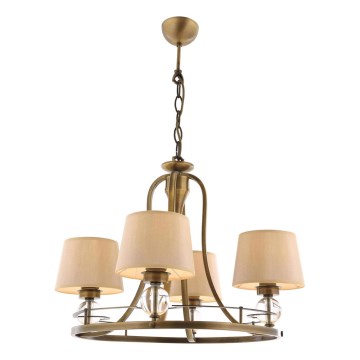 Taklampa NARA 4xE27/40W/230V mässing