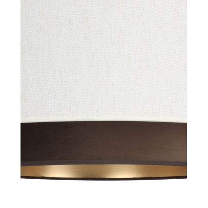 Taklampa NATIA 1xE27/60W/230V vit/brun