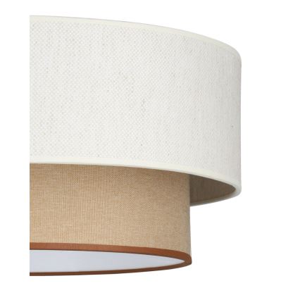 Taklampa NATIA 1xE27/60W/230V vit/brun