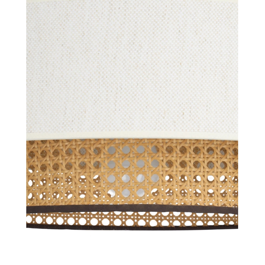 Taklampa NATIA 1xE27/60W/230V vit/brun