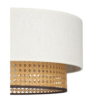 Taklampa NATIA 1xE27/60W/230V vit/brun