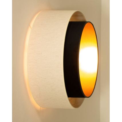 Taklampa NATIA 1xE27/60W/230V vit/svart