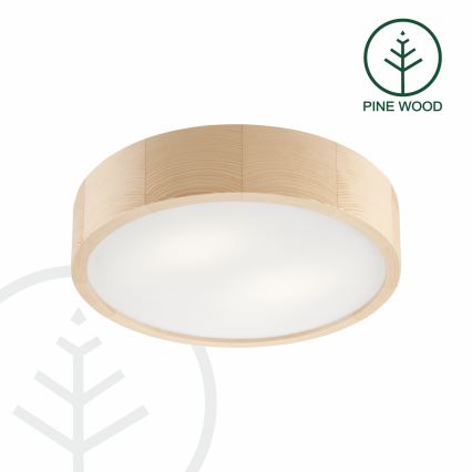 Taklampa NATURAL 2xE27/60W/230V ø 37 cm tall