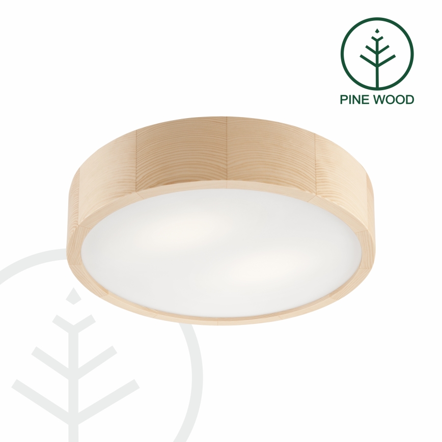 Taklampa NATURAL 2xE27/60W/230V ø 37 cm tall