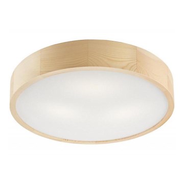 Taklampa NATURAL 3xE27/60W/230V ø 47 cm tall - FSC certifierade