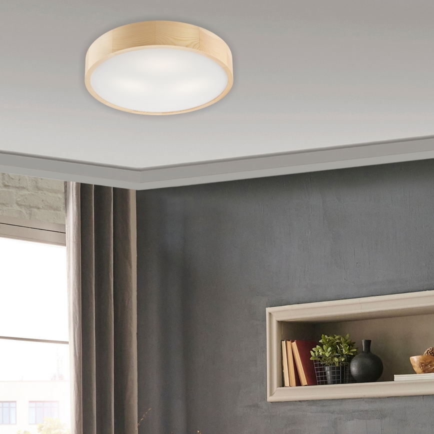Taklampa NATURAL 3xE27/60W/230V ø 47 cm tall
