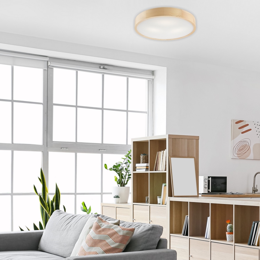 Taklampa NATURAL 3xE27/60W/230V ø 47 cm tall
