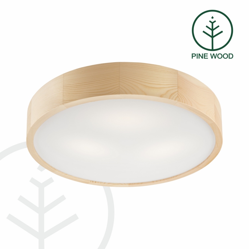 Taklampa NATURAL 3xE27/60W/230V ø 47 cm tall