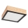 Taklampa NATURAL SQUARE 2xE27/15W/230V 31x31 cm tall/svart