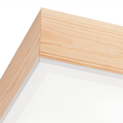 Taklampa NATURAL SQUARE 2xE27/15W/230V 31x31 cm tall/vit